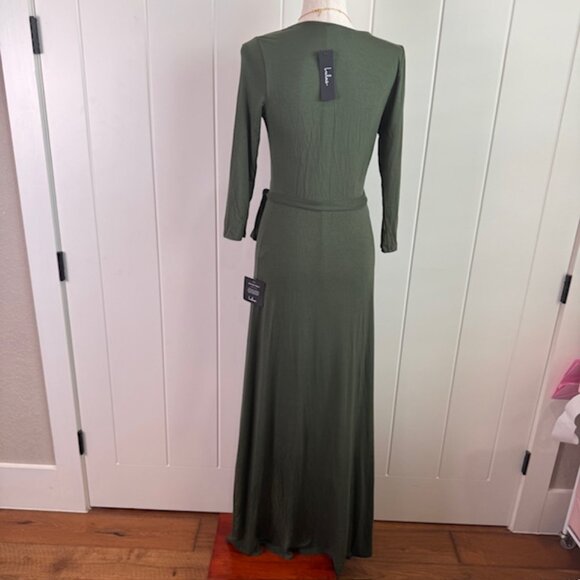 Lulu's Olive Green Maxi Dress - Picture 3 of 6